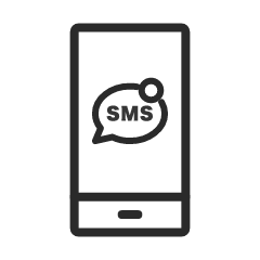 SMSからURLの送信が可能　イメージ